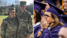 Military mom surprised with graduation message from her son deployed at border: 'I started to cry'