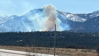 Colorado officials respond to wildfire burning on Air Force Academy grounds