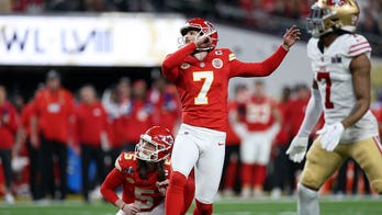 Chiefs' Harrison Butker drills longest field goal in Super Bowl history, breaking record set in 1st half