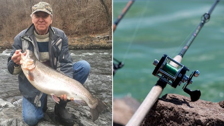 Maryland fisherman shatters state record after reeling in massive rainbow trout: 'Feels good'