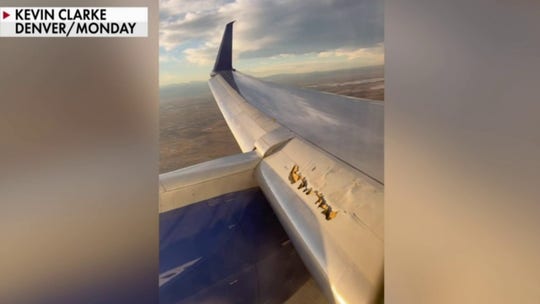 United passenger's video captures wing damage before flight's emergency landing