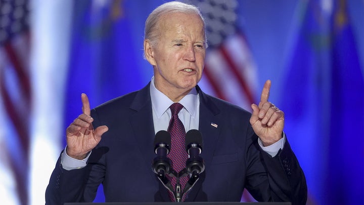 President Biden tells crowd he recently met with former French president who died in 1996