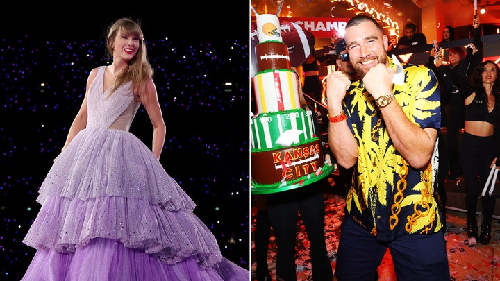 Travis Kelce sings along to Taylor Swift's song 'Love Story'