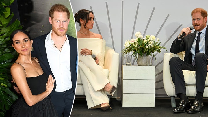 Prince Harry, Meghan Markle make rare public appearance at movie premiere