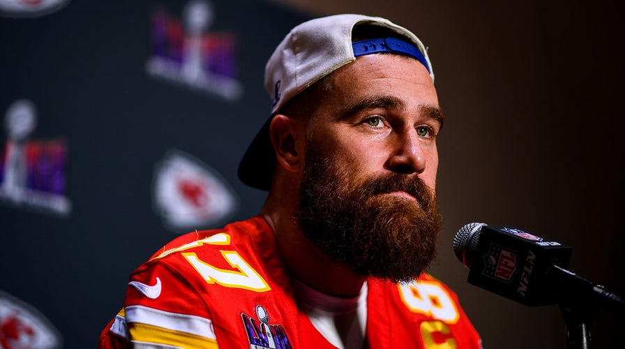 Chiefs' Travis Kelce adds to the mystery of Taylor Swift's status for Super Bowl LVIII