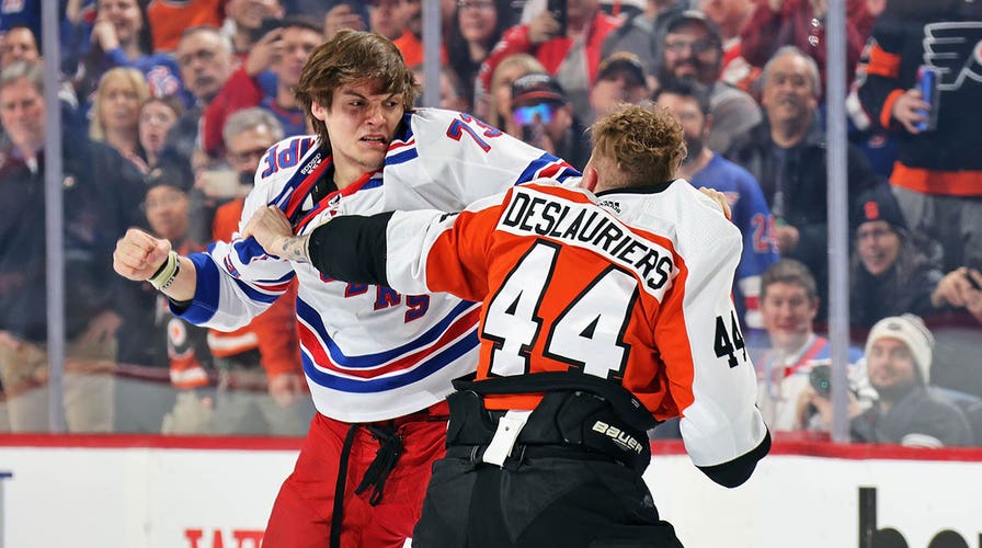 Rangers rookie sensation gets into 2nd fight in 4th NHL game as