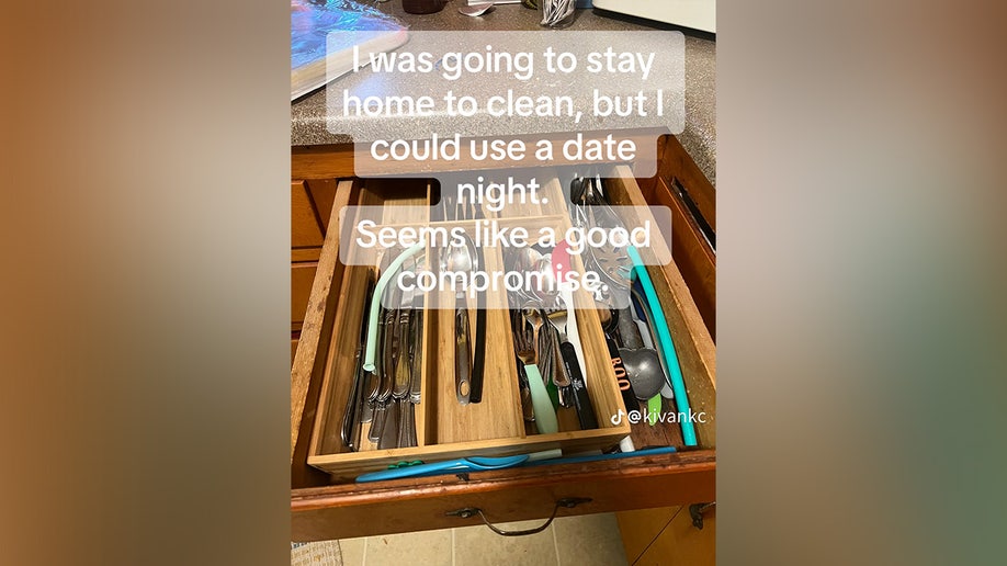 Katrina Ivan shows off her family's kitchen drawer on TikTok