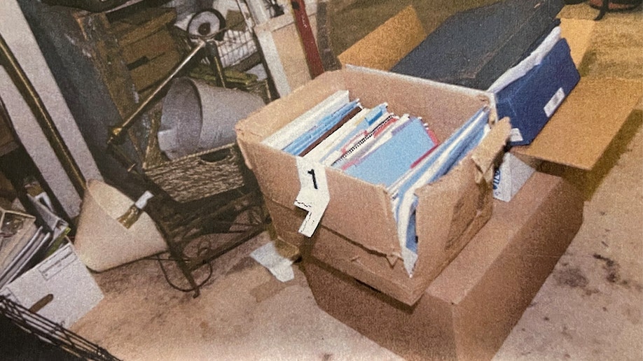 Files in dilapidated box in Biden garage