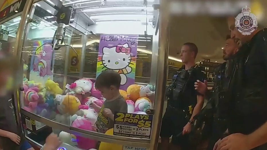 Australian police rescue 3-year-old stuck inside Hello Kitty claw machine