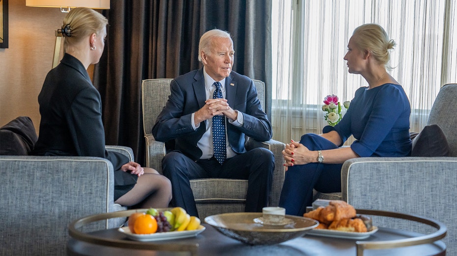 Biden says sanctions against Russia are coming after meeting with Navalny's wife and daughter