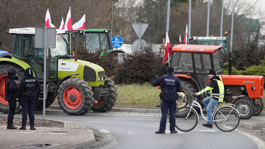 Polish farmers block Ukrainian border in protest against non-EU imports