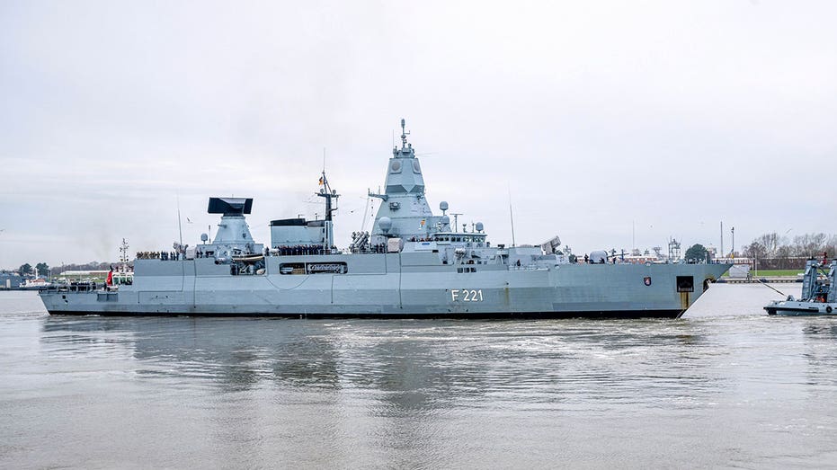 German military ship sails toward Red Sea to join EU mission against Houthi attacks