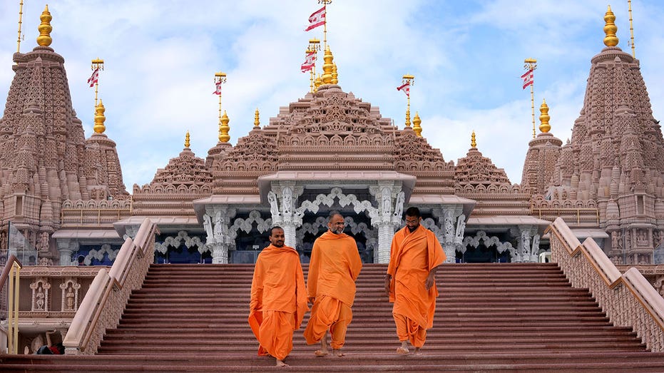 First stone-built Hindu temple in Middle East prepares to open ahead of Modi’s visit