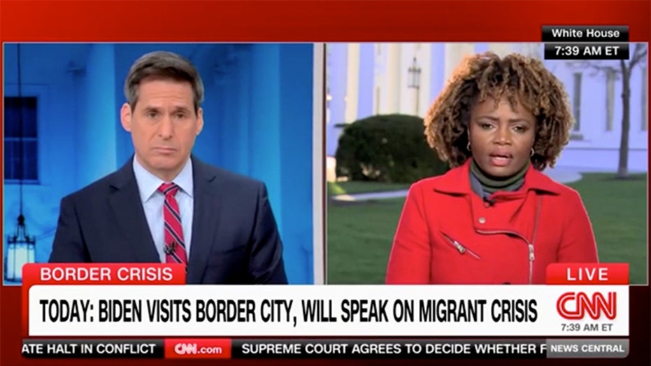 Karine Jean Pierre claims Biden has 'done the work' to deal with illegal immigration, blames GOP