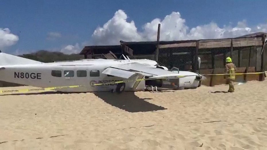 Skydivers’ plane kills Mexico beachgoer during emergency landing