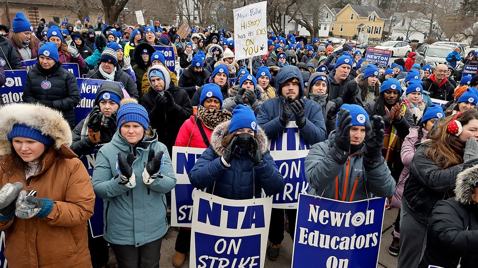 Striking Massachusetts teachers accused of hosting 'pub crawl,' as Newton schools remain closed