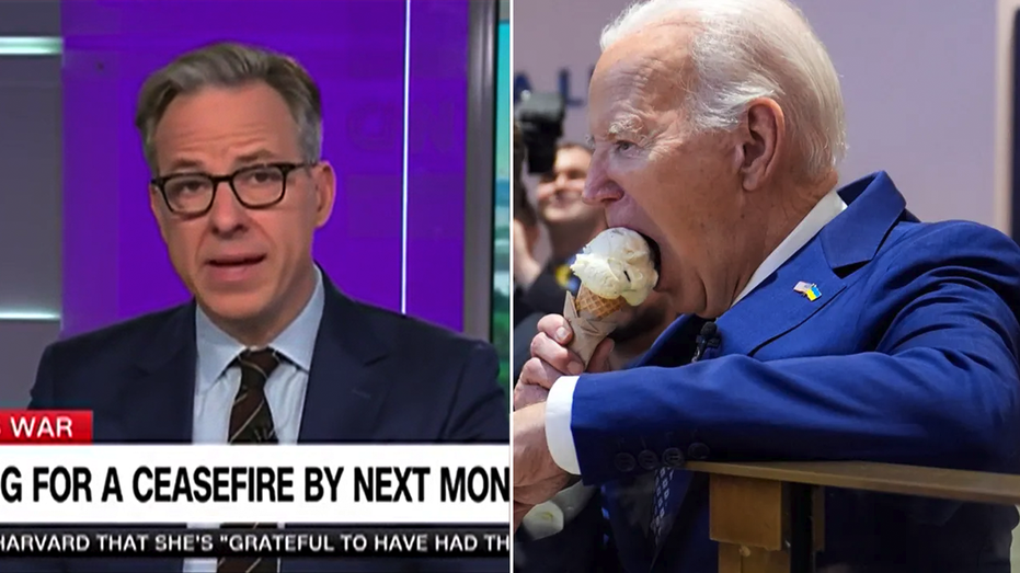 Jake Tapper surprised by Biden revealing possibility of cease-fire while eating ice cream