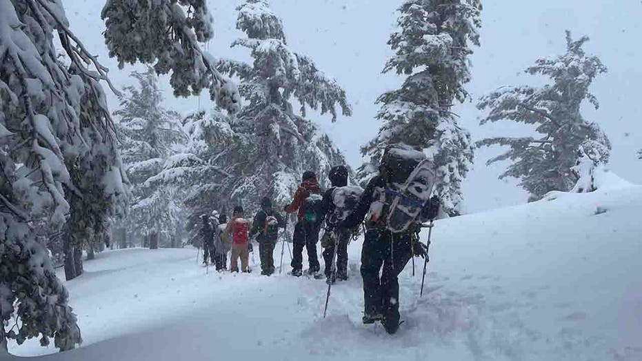 Lost hikers on California’s Mount Baldy rescued after sheltering between rocks during frigid night