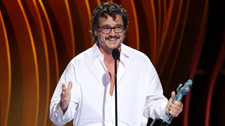 Pedro Pascal admits he’s ‘a little drunk’ during emotional SAG Award acceptance speech