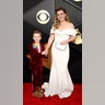 Remington Alexander and Kelly Clarkson attends the 66th GRAMMY Awards
