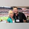 Gwen Stefani and Blake Shelton attend the Super Bowl LVIII
