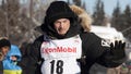 FILE - Dallas Seavey, Iditarod champion waves at the start of an Iditarod Trail Sled Dog Race in Fairbanks, Alaska, March 6, 2017.