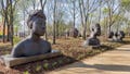 "Black Renaissance," by Rayvenn D'Clark, bronze, 2023, during a media tour of Equal Justice Initiative's new Freedom Monument Sculpture Park, Tuesday, March 12, 2024, in Montgomery, Ala.