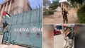 UNRWA HQ in Gaza. Hamas terrorists fires on Kibbutz in Israel and woman kidapped by terrorists on Oct 7. - Fox News