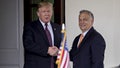 President Donald Trump shakes hands with Viktor Orban, Hungary's prime minister, at the West Wing of the White House on Monday, May 13, 2019.