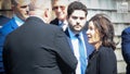 New York Governor Kathy Hochul leaves the wake for slain NYPD officer Jonathan Diller at the Massapequa Funeral Home in Long Island, New York on Friday, March 29, 2024. Diller, a three-year NYPD veteran, was killed during a traffic stop in Queens earlier this week.