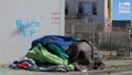 Homeless encampments line the streets in Oakland, California on Friday, March 15, 2024. The city remains plagued by homelessness as nearby businesses close their doors due to safety concerns.