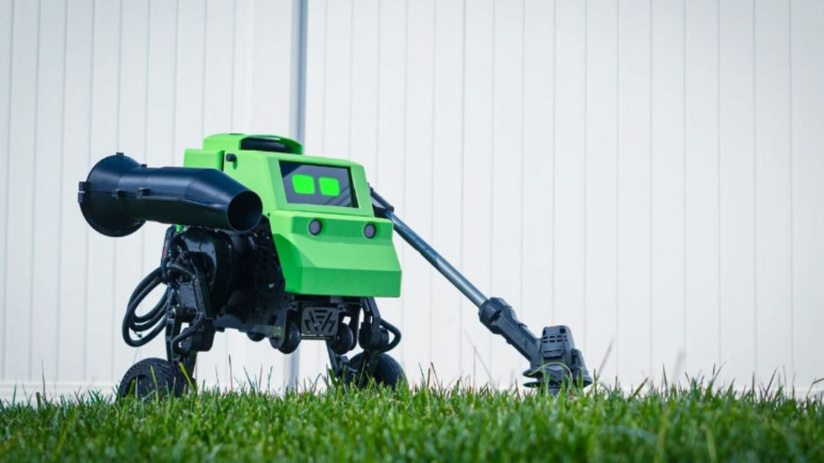 AI robot that can trim, edge, blow your lawn for you