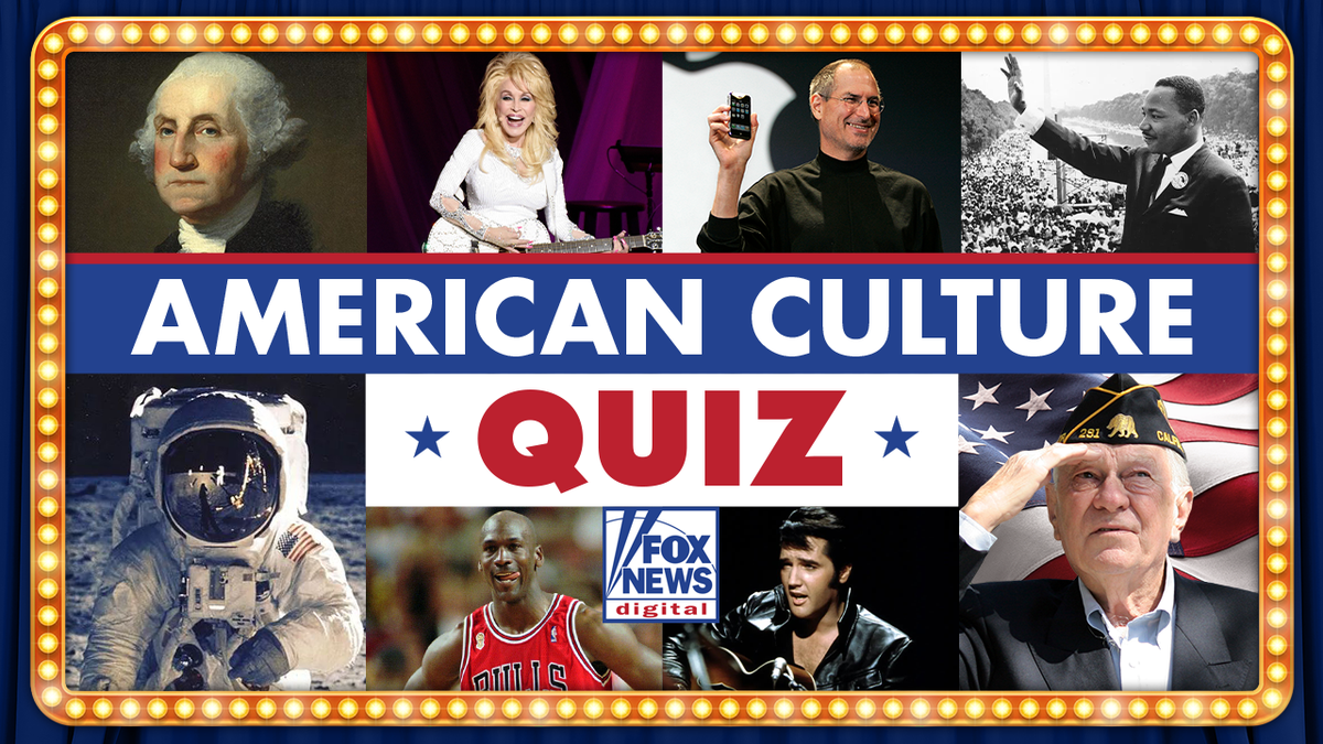 American Culture Quiz collage