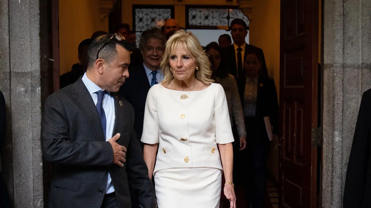 Jill Biden senior advisor Anthony Bernal, left, and First Lady Jill Biden.