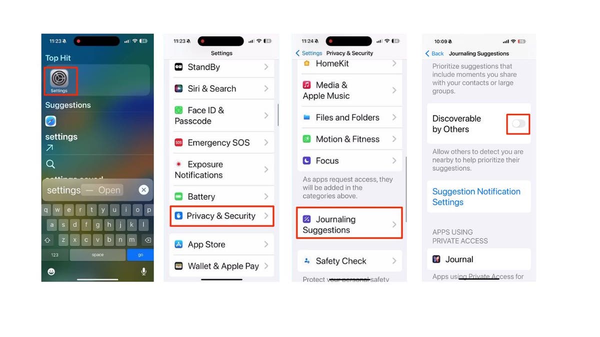 journal app privacy 3