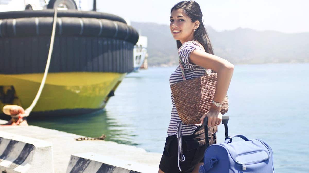 Woman on dock