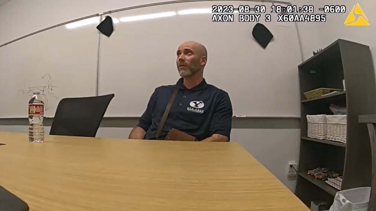 Kevin Franke gives an interview to Utah police