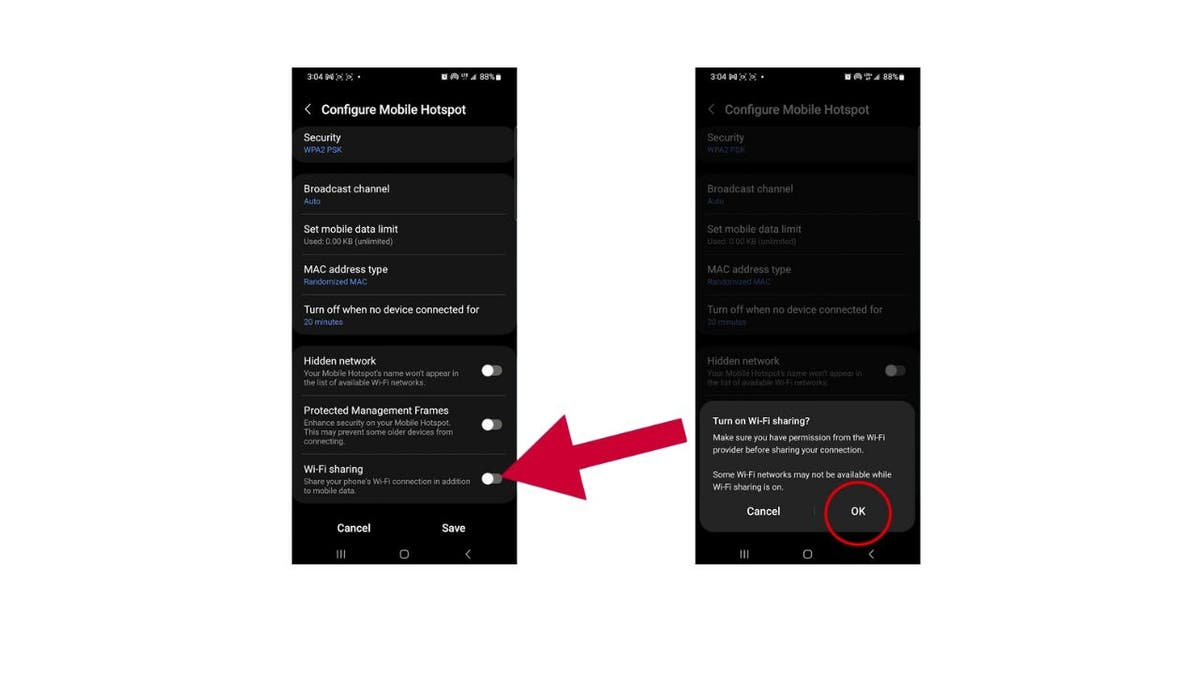android sıcak nokta 5