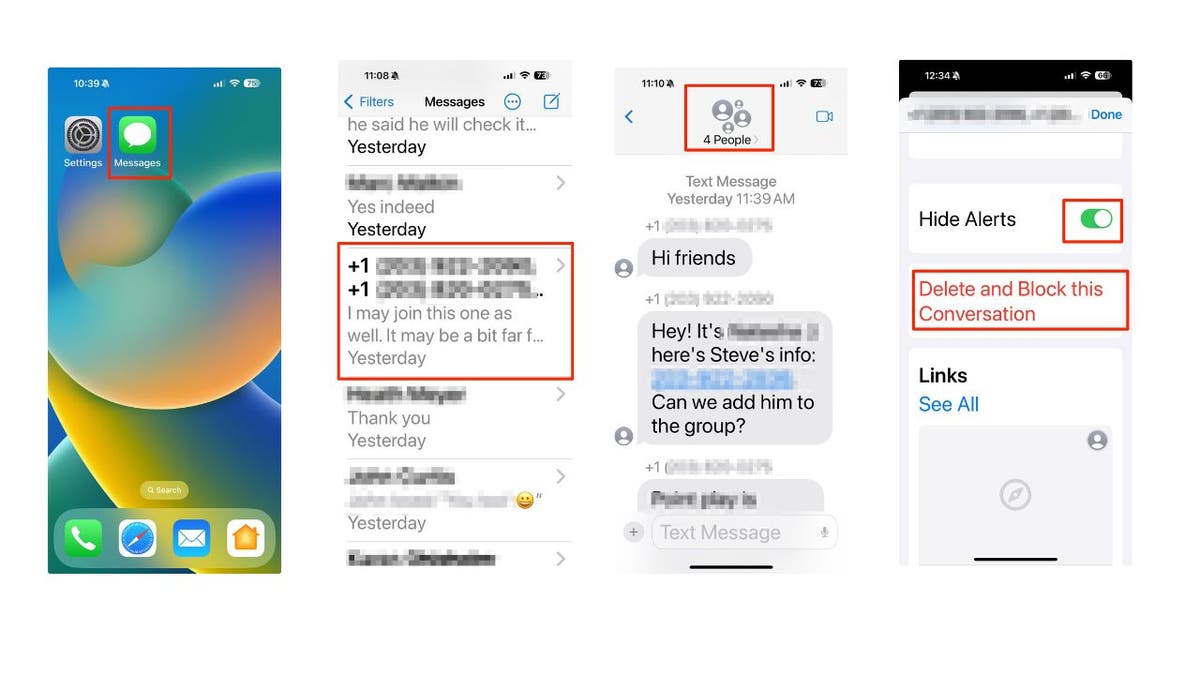 How to create or leave group text on iPhone