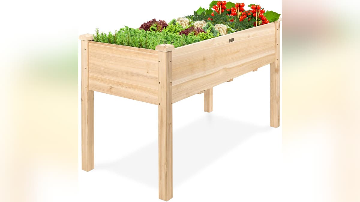 Start your own raised bed with this simple standing bed. 