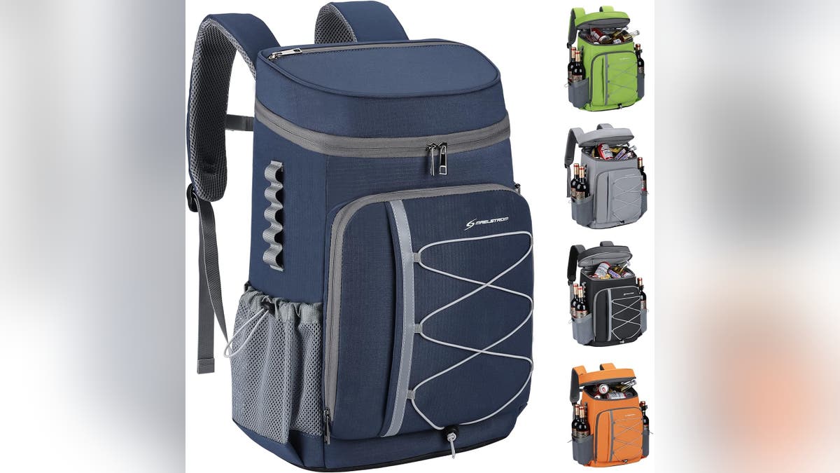 Carry all your drinks on your back with a backpack cooler. 