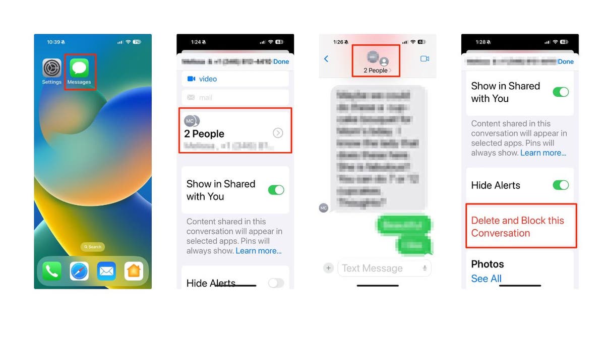How to create or leave group text on iPhone