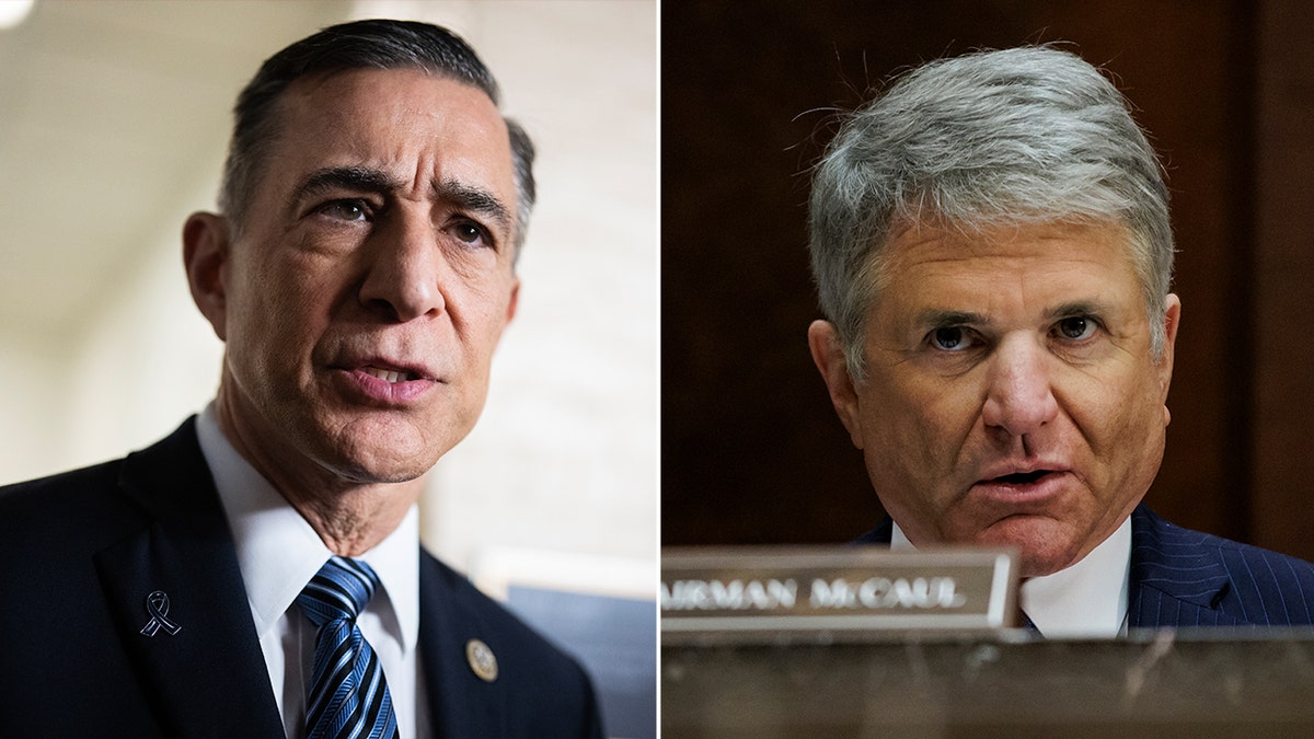 Rep. Darrell Issa and Committee Chairman Michael McCaul in a side-by-side picture