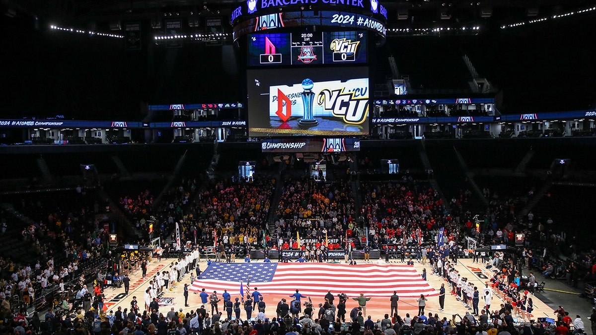 National anthem at the A-10 title game