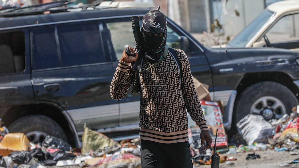 Armed gang member in Haiti