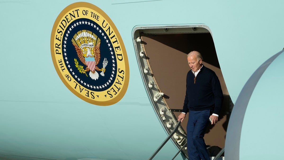 Biden en el Air Force One