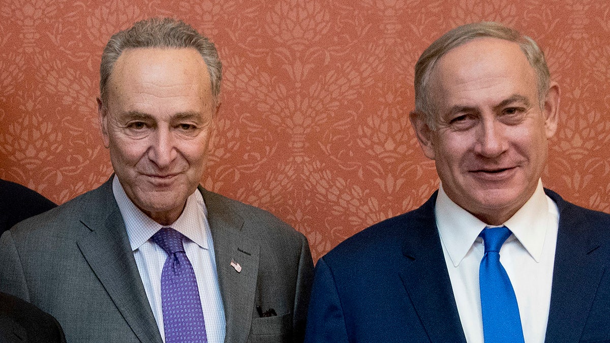 Schumer e Netanyahu juntos em DC em 2017