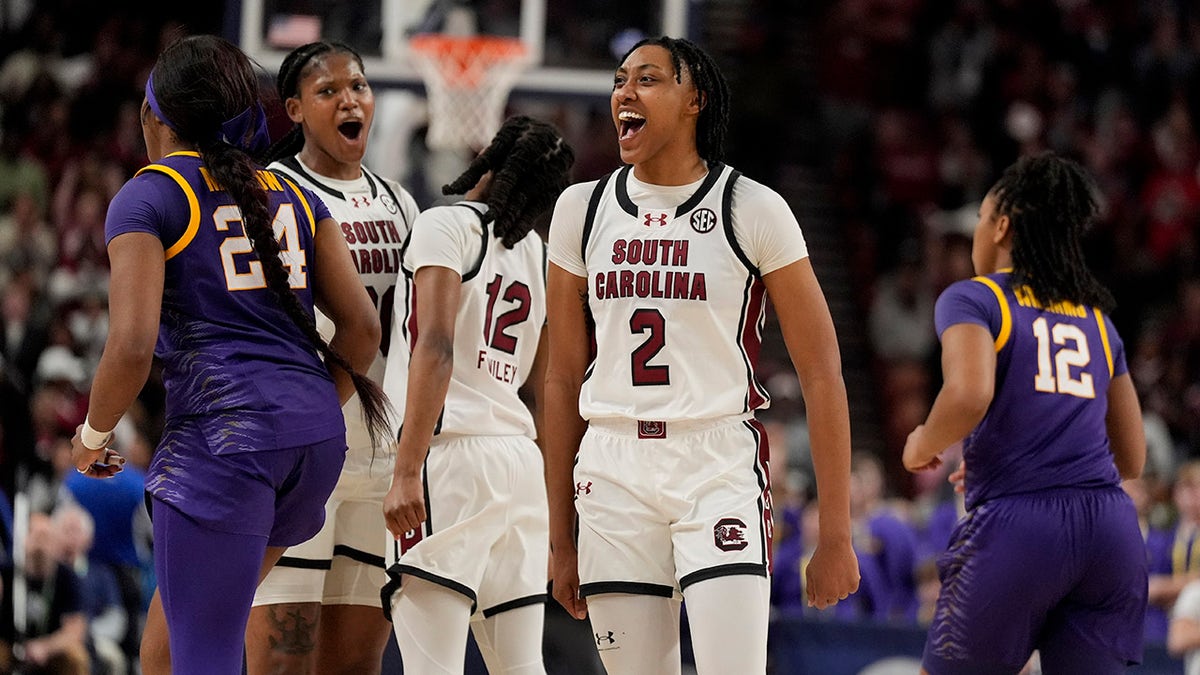 Ashlyn Watkins celebrates