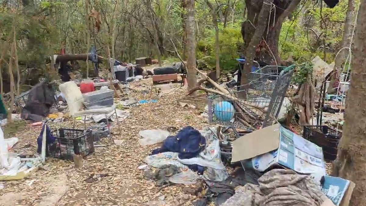 Popular area in Austin, Texas overrun with a homeless encampment