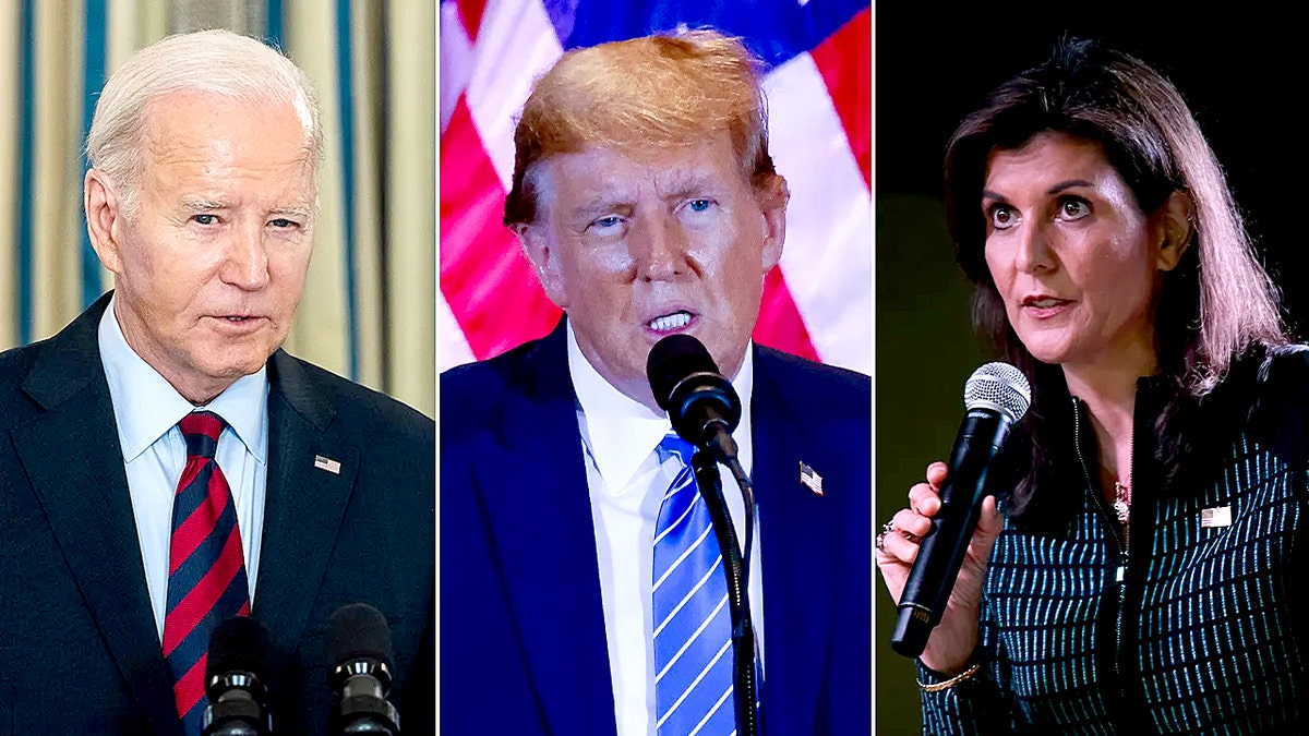 Joe Biden, Donald Trump, Nikki Haley